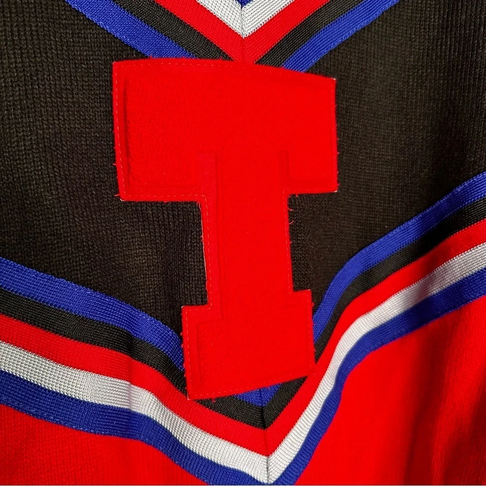 Cranbarry | Men’s Vintage Red Varsity Sweater Letter “T” Letterman Size Small